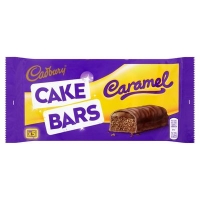 Centra  Cadbury Caramel Cake Bars 5 Pack 166g