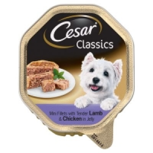 Cesar Classics Wet Dog Food Tray with Lamb & Chicken 150g