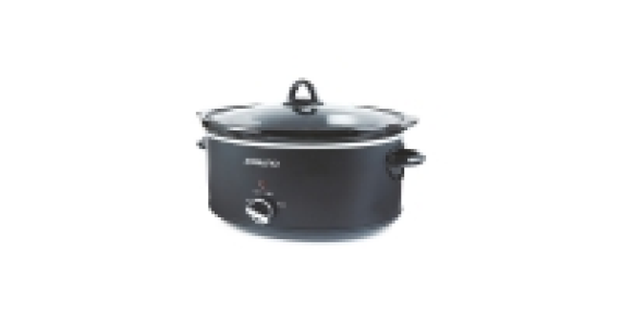 Aldi  Matt Black Slow Cooker 6.5L