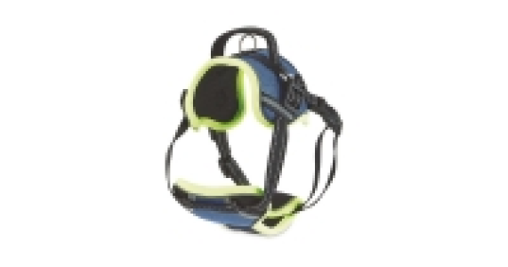 Blue Reflective Trim Dog Harness