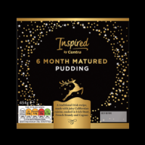 INSPIRED BY CENTRA 6 MONTH MATURED PUDDING 454G 8.00 €