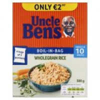 EuroSpar Uncle Bens Boil in the Bag Wholegrain Rice - Price Marked