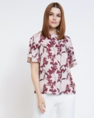 Dunnes Stores  Paul Costelloe Living Studio Floral Flute Top