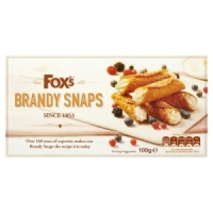 FOXS SPECIALITY BRANDY SNAPS 100G 3.00 €