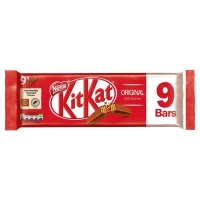 Centra  Nestlé Kitkat 2 Finger Milk Chocolate Biscuit Bar 9 Pack 186