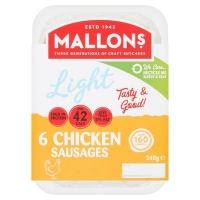 Centra  Mallons Chicken Low Fat Gluten Free Sausage 240g