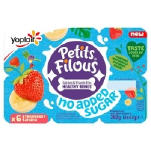 Petits Filous No Added Sugar Strawberry/Banana 282g
