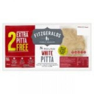 EuroSpar Fitzgeralds Family Bakery White Pitta 8+ Free