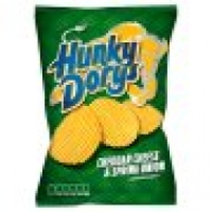 Tesco  Hunky Dorys Cheese & Onion Crisps 13