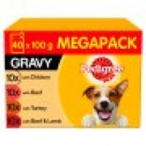 Tesco  Pedigree Pouches Dog Food Meat And Ve