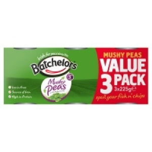 Batchelors Mushy Peas 3 Pack 675g