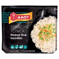 Centra  Amoy Straight To Wok Egg Noodles Medium 300g