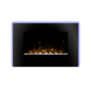 Joyces  Dimplex Artesia Black Glass Wall Fire ART20