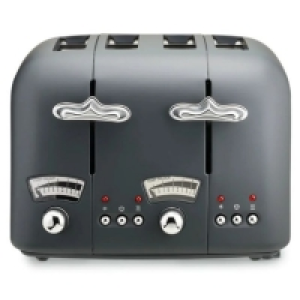 Joyces  Delonghi Argento Silva 4 Slice Toaster | Grey | CT04.GY