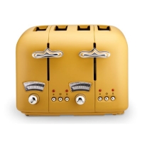 Joyces  Delonghi Argento Silva 4 Slice Toaster | Yellow | CT04.Y