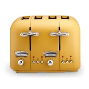 Delonghi Argento Silva 4 Slice Toaster | Yellow | CT04.Y