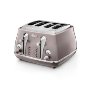Delonghi Icona Metallics 4 Slice Toaster | Beige | CTOT4003.