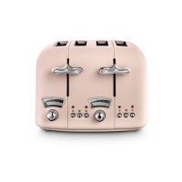 Joyces  DeLonghi Argento Flora Pink 4 Slice Toaster CT04PK