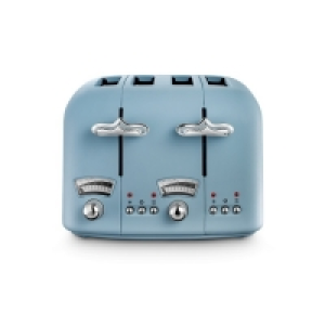 DeLonghi Argento Flora Blue 4 Slice Toaster CT04AZ