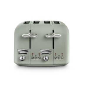 DeLonghi Argento Flora Green 4 Slice Toaster CT04GR