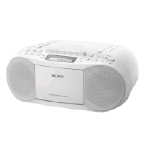 Joyces  Sony CD Cassette Radio Boombox White CFDS70W