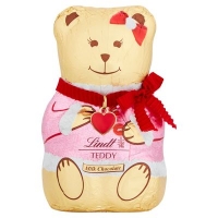Centra  LINDT TEDDY RED & PINK JUMPERS 100G
