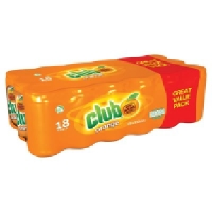 CLUB ORANGE CAN PACK 18 X 330ML