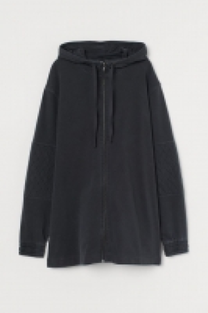 HM  Long zip-through hoodie