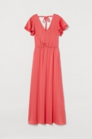 HM  Tie-detail maxi dress
