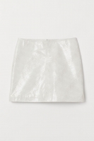 HM  Snakeskin-patterned skirt