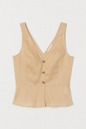 HM  V-neck linen blouse