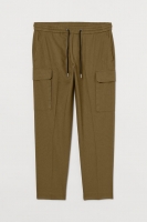 HM  Linen-blend cargo trousers