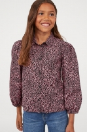 Puff-sleeved cotton blouse 10.00 €