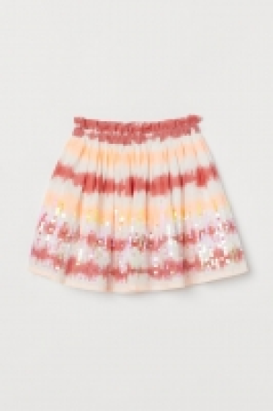 HM  Sequin-detail cotton skirt