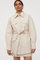 HM  Quilted shirt jacket