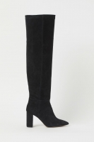 HM  Suede knee-high boots