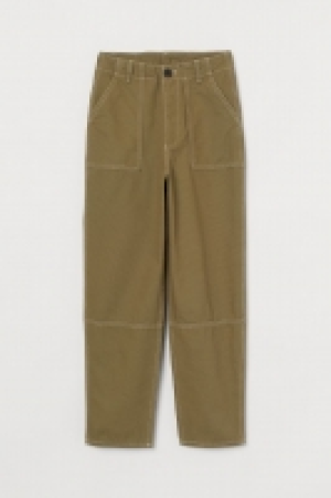 HM  Cotton ankle-length trousers