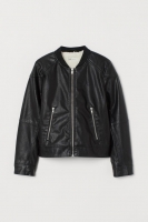 HM  Pile-lined biker jacket