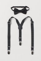 HM  Braces and bow tie set
