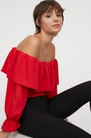 HM  Cropped off-the-shoulder top