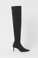 HM  Thigh-high sock boots