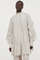 HM  Frill-trimmed cotton tunic