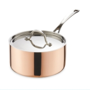 Medium Copper Saucepan 18cm