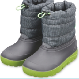 Crane Grey/Green Childs Snow Boots