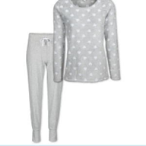 Avenue Ladies Heart Fleece Pyjamas