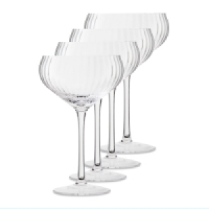 Crystalline Clear Saucer 4 Pack