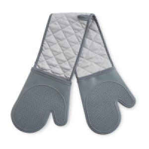 Grey Silicone Double Oven Glove
