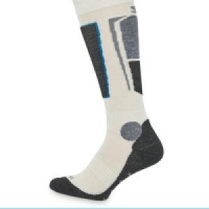 Adults White Ski Socks With Silk