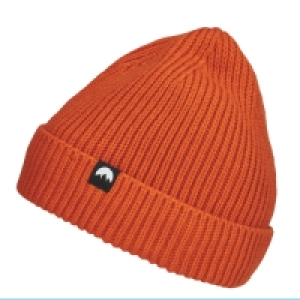 Adults Orange Fleece Lined Beanie