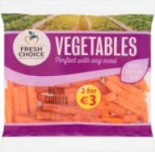 Baton Carrots (Pre Prepared) 3.00 €